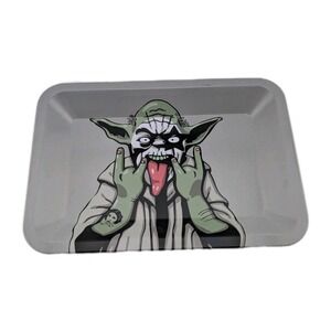 Smoke Arsenal Premium‎ Metal Rolling Tray Star Wars Yoda Gnarly Gray Brand New